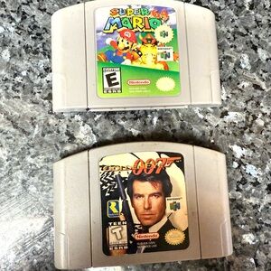 Super Mario 64 and Goldeneye 007 Nintendo 64 Game bundle